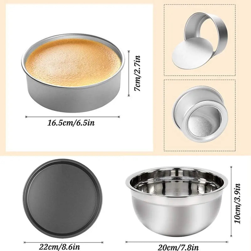 Conjunto de Utensílios de Cozinha Antiaderentes em Aço Carbono