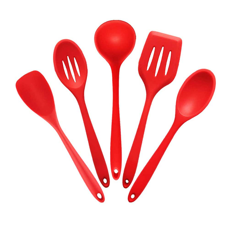 Kit de Utensílios de Silicone para Cozinha (5, 6 ou 10 peças)