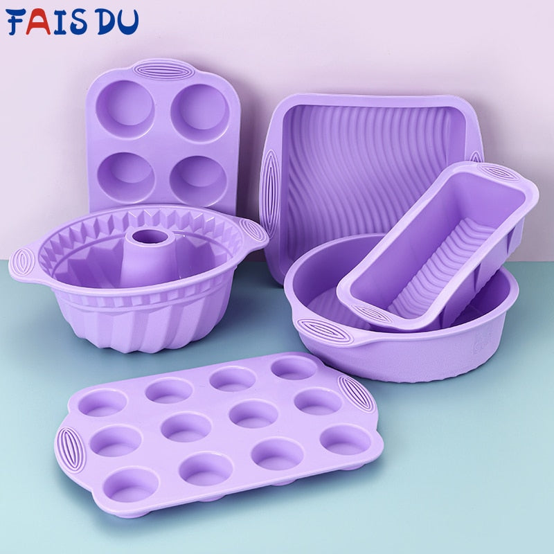 Molde de silicone Bakeware Muffin Cupcake