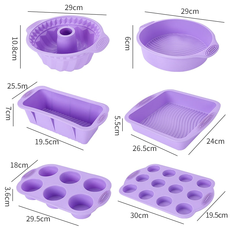 Molde de silicone Bakeware Muffin Cupcake