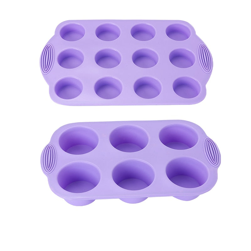 Molde de silicone Bakeware Muffin Cupcake